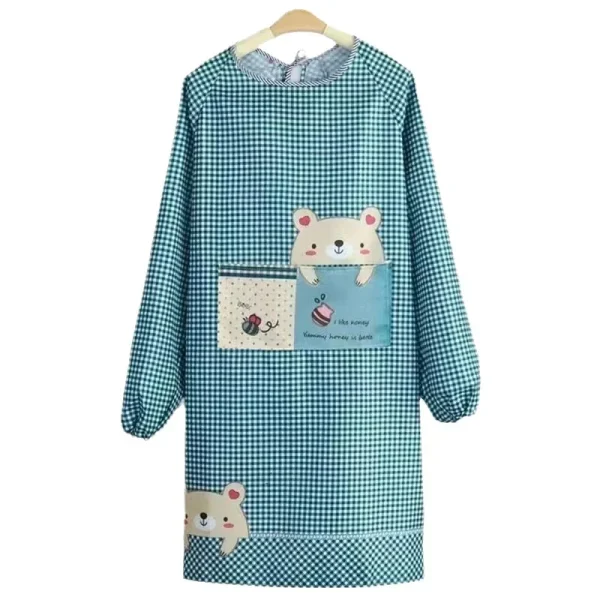 tablier de protection manche longue vert