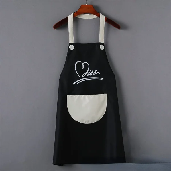 tablier grande poche Miss Noir